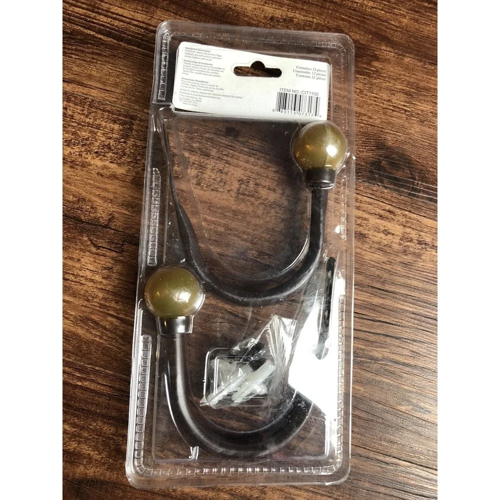 Citrus Home Collection Hold Back Set of 2 Metal Construction New